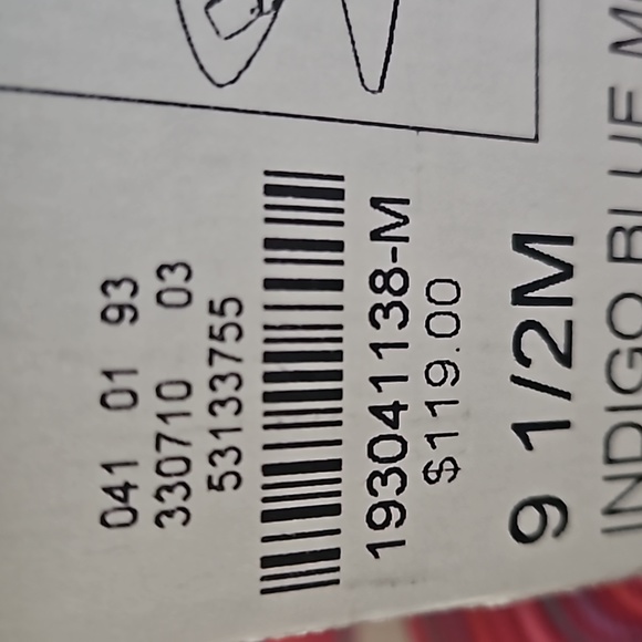 TALBOTS INDIGO BLUE MULTI EDISON SLINGBACKS 9.5 M NEW IN BOX - Picture 9 of 9